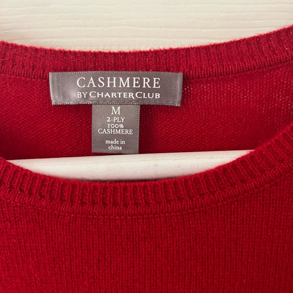 Women's Red Sweater - Picture 3 of 7